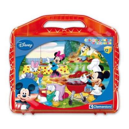 Puzzle Mickey in parc, 12 cuburi, CL41159, Clementoni