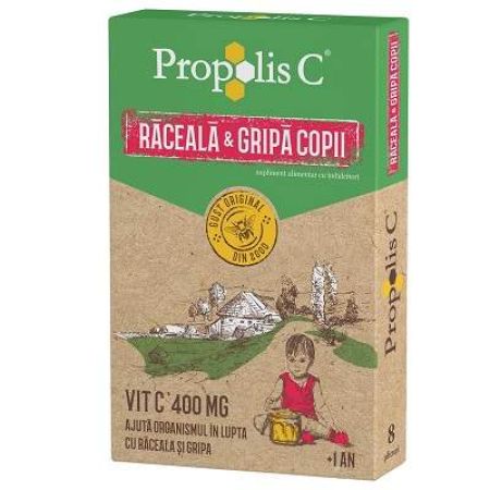 Propolis C raceala si gripa copii, 8 plicuri, Fiterman Pharma