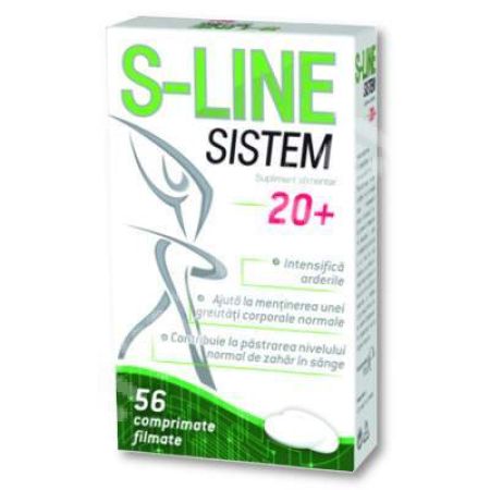 S-Line Sistem 20+, 56 comprimate, Zdrovit