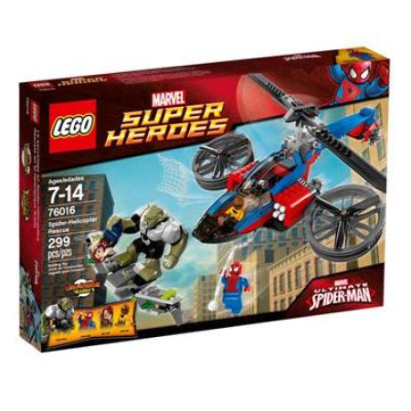 Salvarea cu elicopterul-Spider Super Herdes, 7-14 ani,  L76016, Lego