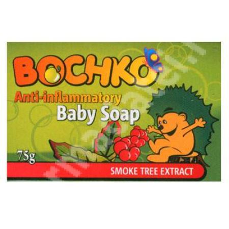 Sapun anti-inflamator pentru copii cu extract de Sumac Aricel Ask Bochko, 75 g, Lavena