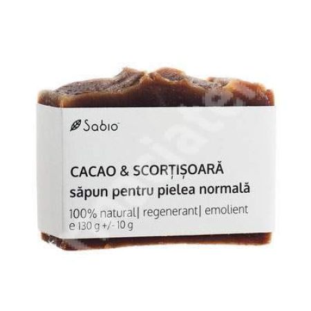 Sapun cu cacao si scortisoara, 130 g, Sabio
