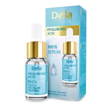 Ser fata si decolteu cu Acid Hyaluronic, 10 ml, Delia Cosmetics
