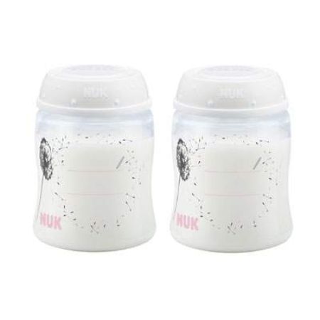 Set 2 recipiente pentru pastrarea laptelui matern, 2x150 ml, Nuk