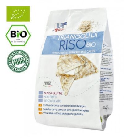 Snack Bio triunghiular din orez, 100 g, La Finestra Sul Cielo