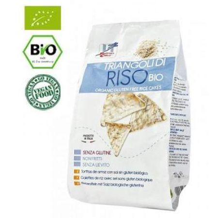 Snack triunghiular din orez Bio, fara gluten, Ecodin, 100 g, La Finestra Sul Cielo