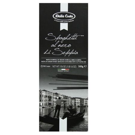Spaghete cu cerneala de Sepia, 500g, Dalla Costa