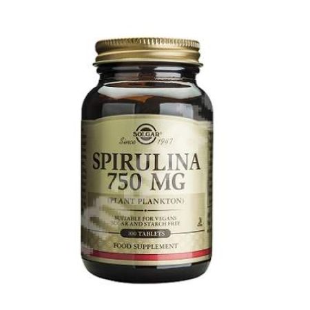 Spirulina, 750 mg, 100 tablete, Solgar