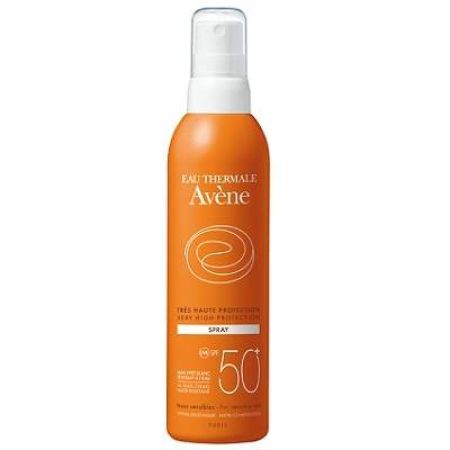 Spray protectie solara Avene SPF 50, 200 ml, Pierre Fabre