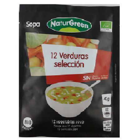 Supa Bio Bouillon cu 12 verdeturi, 40 g, Naturgreen