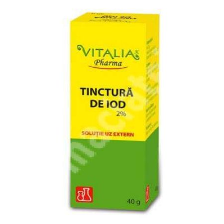 Tinctura de iod 2%, 40 g, Vitalia