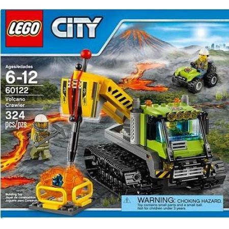 Tractor cu senile pentru vulcan Lego City 60122, +6 ani, Lego