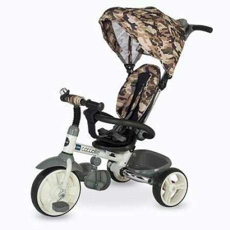Tricicleta pliabila multifuctionala pentru copii Urbio, Army Oliv, Coccolle