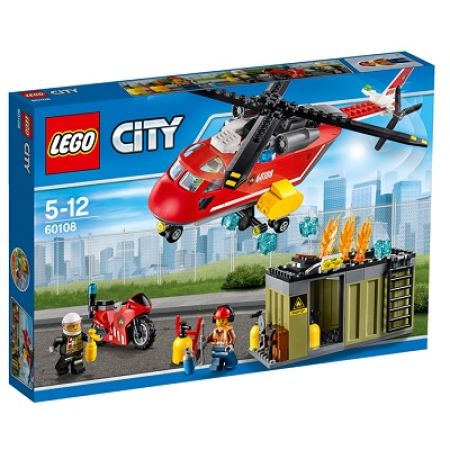 Unitatea de interventie de pompieri City, 5-12 ani, L60108, Lego City