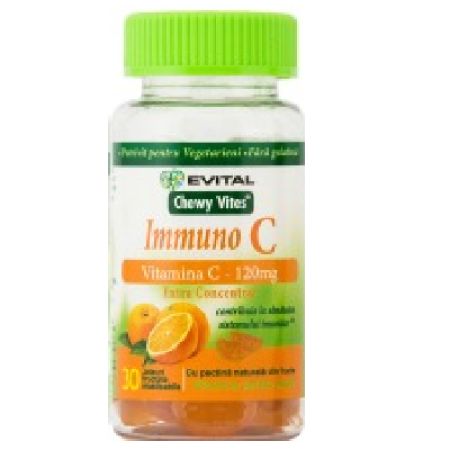 Vitamine tip jeleuri masticabile Immuno C, 30 bucati, Chewy Vites