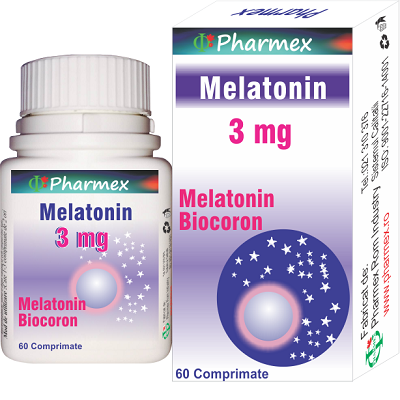 Melatonina, 60 comprimate, Pharmex