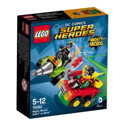 Mighty Micros Robin vs Bane DC Comics Super Heroes,  5-12 ani, L76062, Lego