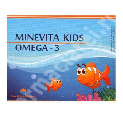 Minevita Kids Omega 3, 15 capsule, Sun Wave Pharma