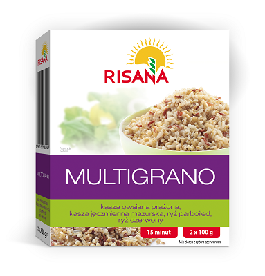 Mix de cereale cu seminte de in - Multigrano, 2x100 g, Risana