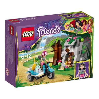 Motocicleta de prim ajutor in jungla Friends, 6-12 ani, L41032, Lego