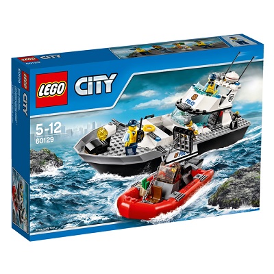 Nava de patrulare a politiei, 5-12 ani, L60129, Lego City