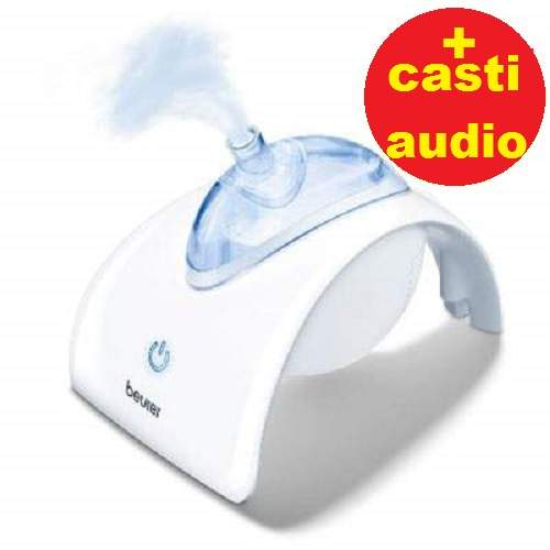 Nebulizator cu ultrasunete IH40 si casti audio, Beurer