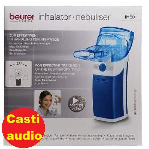 Nebulizator IH50 si casti audio, Beurer