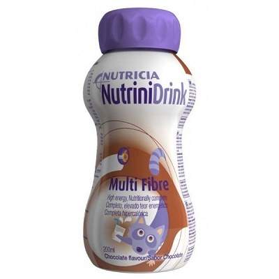 NutriniDrink Multi Fibre ciocolata, 200 ml, Nutricia