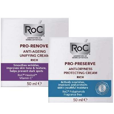 Oferta Pachet Crema anti-oxidanta Pro-Preserve si anti-imbatranire Pro-Renove, Roc