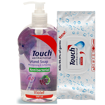 Oferta Pachet Sapun antibacterial Violet, 500ml, Touch