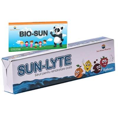 Pachet saruri rehidratare Sun-Lyte si Bio-Sun, Sun Wave Pharma