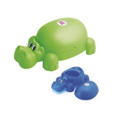 Olita forma hipopotam verde, OK783, Ok Baby