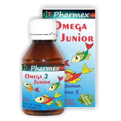 Omega 3 Junior 1000mg, 100 ml, Pharmex