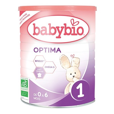 Optima 1 formula de lapte Bio, 0-6 luni, 400g, BabyBio