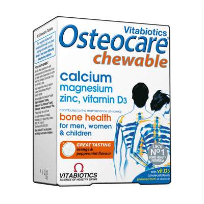 Osteocare masticabil pentru sanatate osoasa, 30 tablete, Vitabiotics