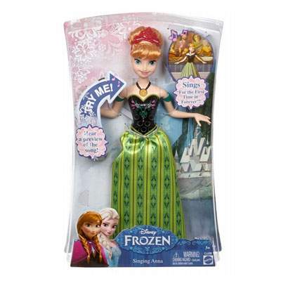 Papusa Singing Anna Disney Frozen, CJJ08, Mattel
