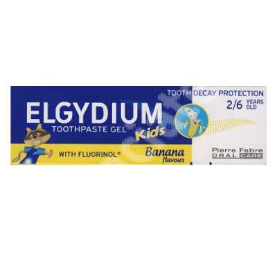 Pasta de dinti pentru copii cu banane, 50 ml, Elgydium