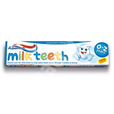 Pasta de dinti pentru copii, Milk Teeth, 0-2 ani, Aquafresh