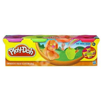Pasta de modelat Play-Doh, 4 cutii, HB23566, Hasbro