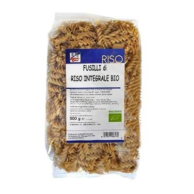 Paste Fusilli din orez integral bio, 500 g, La Finestra Sul Cielo