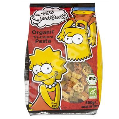 Paste Bio pentru copii The Simpson, 500 g, Fun Foods 4 All