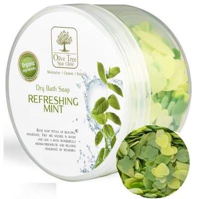 Petale de sapun Refreshing Mint, 80g, Olive Tree Spa Clinic
