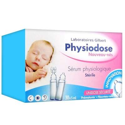 Ser fiziologic prematuri si bebelusi Physiodose, 30 monodoze x 5 ml, Gilbert