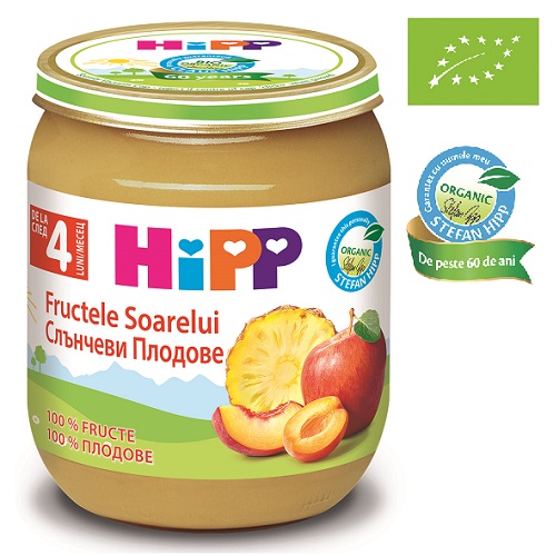 Piure Eco Fructele Soarelui 4 Luni 125g Hipp Bebe Tei