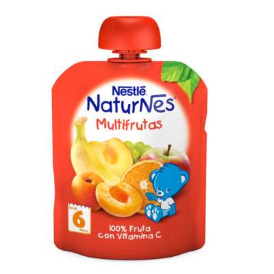 Piure Multifruct NaturNes, +6 luni, 90 g, Nestle