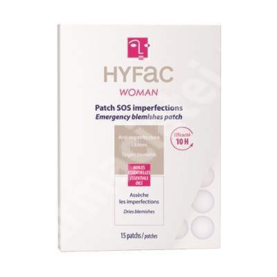 Plasturi anti-imperfectiuni Hyfac Woman SOS, 15 bucati, Moulyn Royal Cosmetics