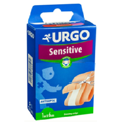 Plasturi banda antiseptici piele sensibila Sensitive, 1mx06cm, Urgo