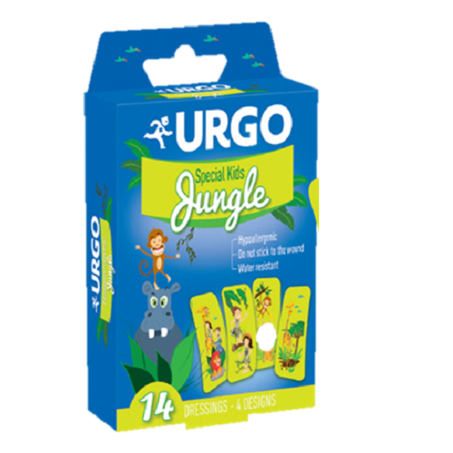 Plasturi pentru copii Jungle, 14 buc, Urgo