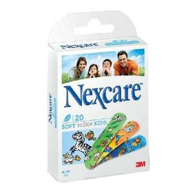 Plasturi Soft Flexi Kids, 20 bucati, Nexcare