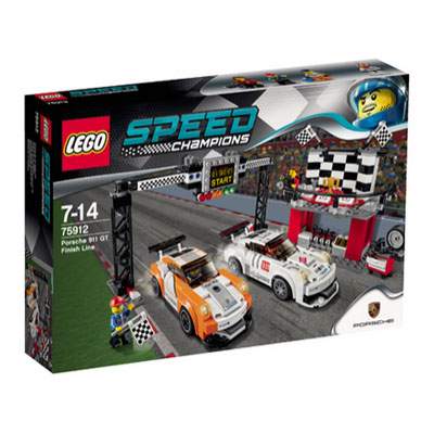 Porsche 911 GT la linia de finis Speed Champions, 7-14 ani, 75912, Lego